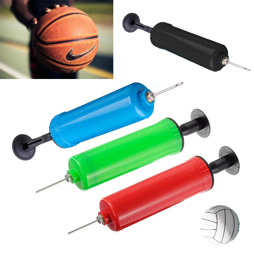 9X Compact Hand Air Pumps Inflators Soccer Sports Balls Basketball Needle Volley