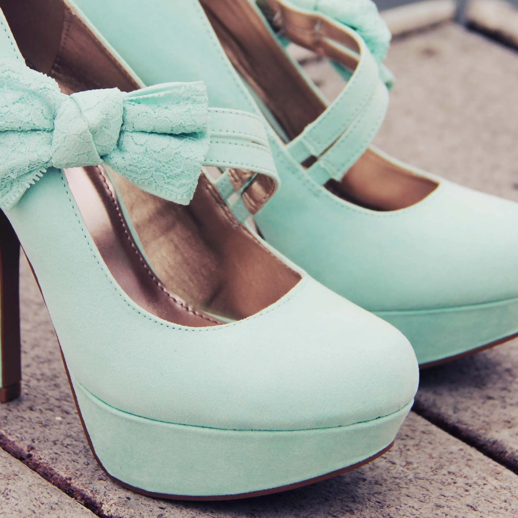 Ancient Lake Lace Heels