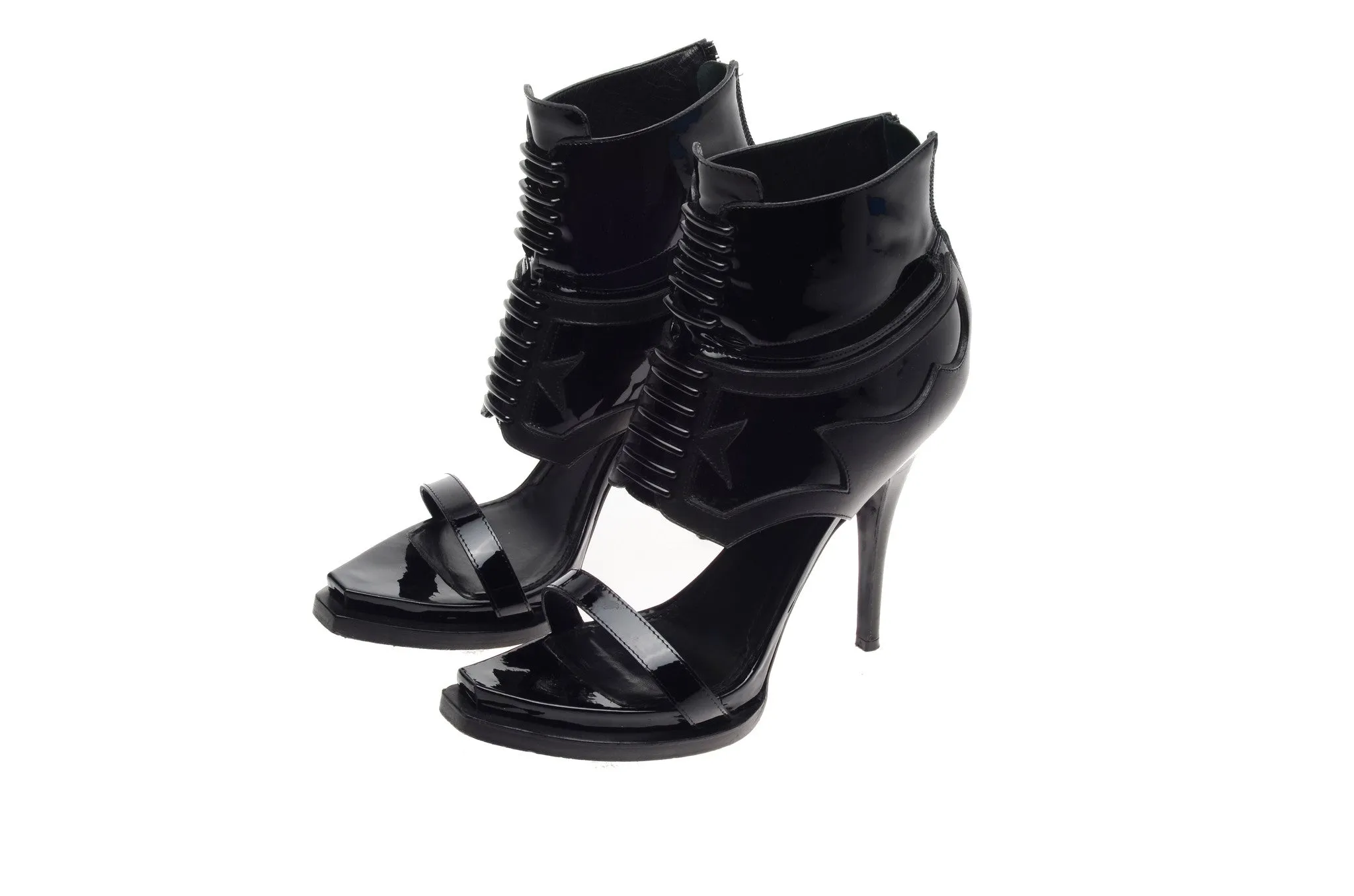 Givenchy - Black Heels with Patent Trim - IT 38 1/2