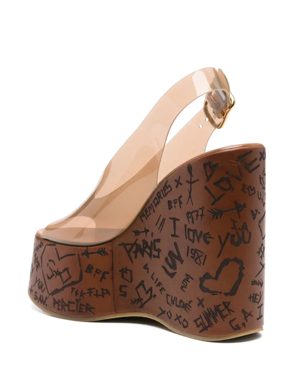 Maxime Wedge Sandal in Sunny Brown