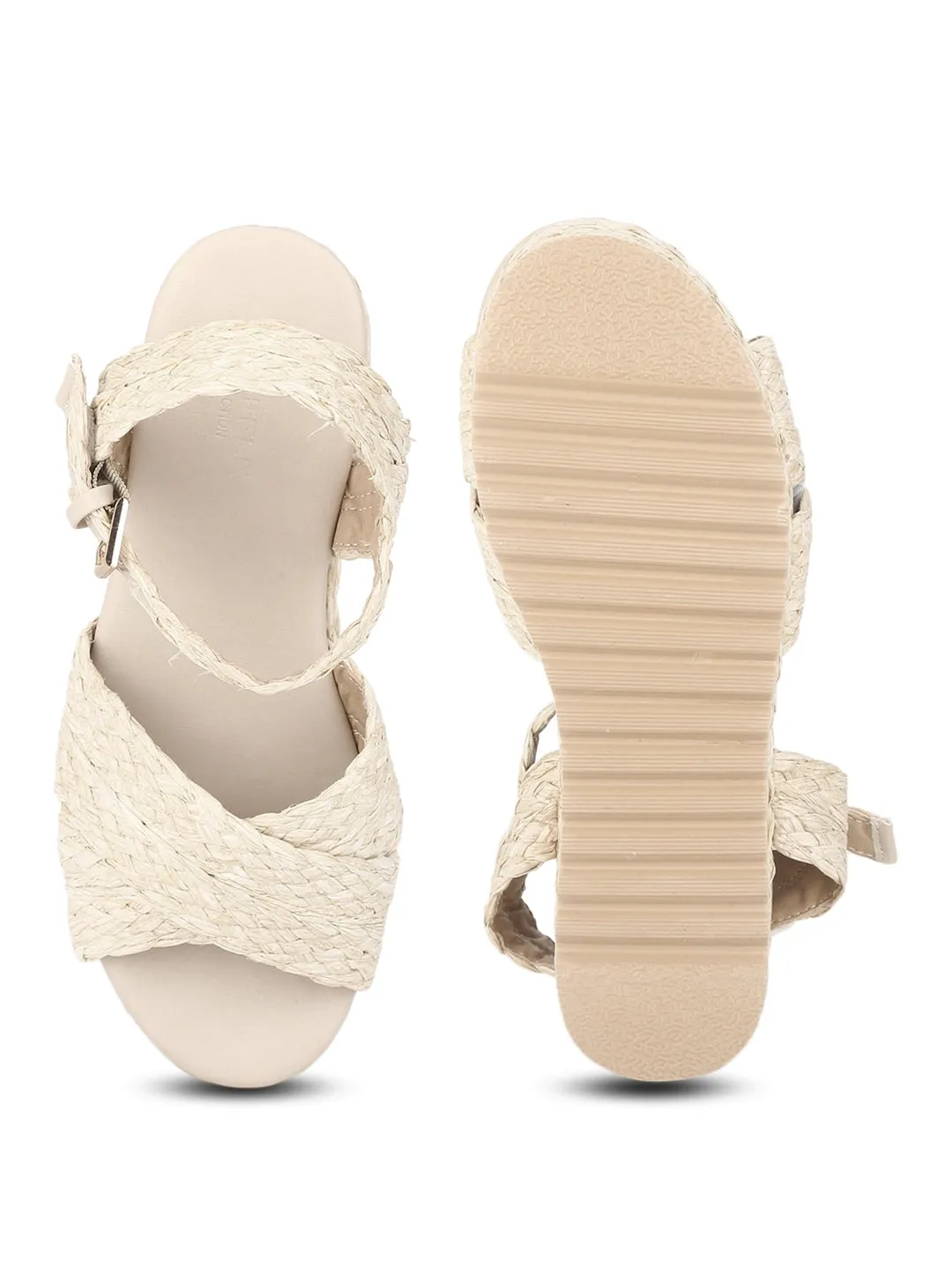 Natural Weave Textile Wedges