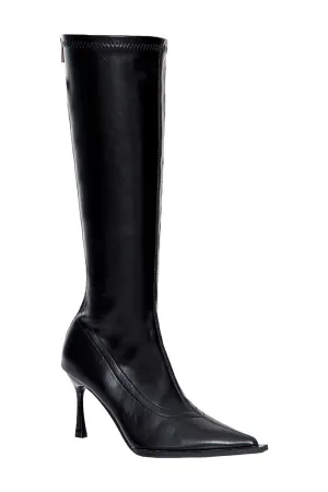 POINTED TOE HEELED BOOTS