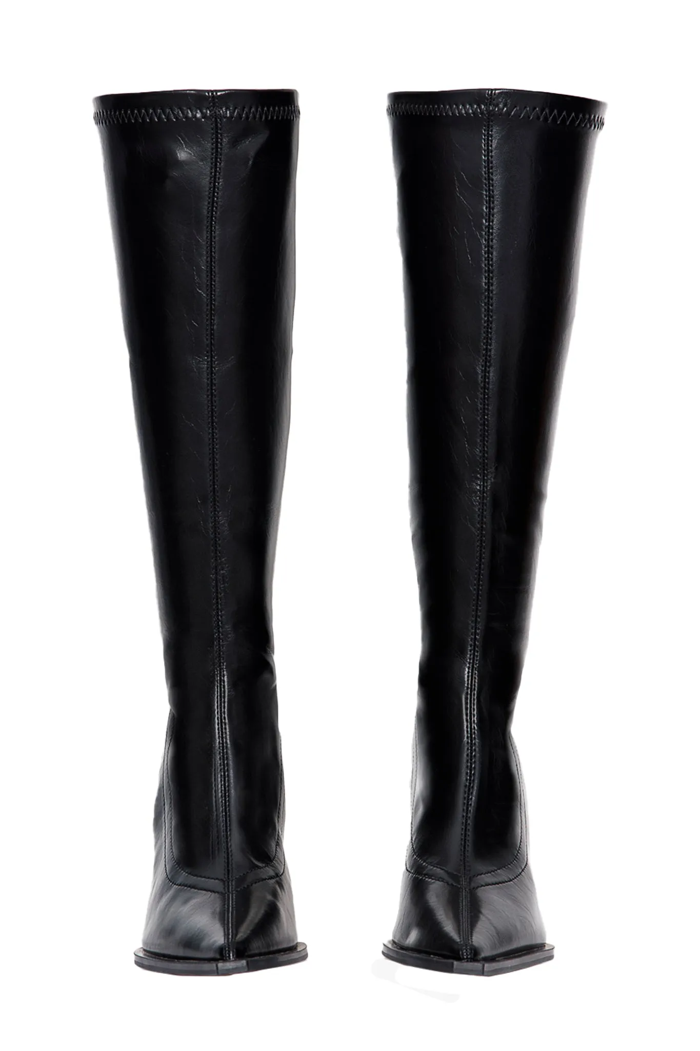 POINTED TOE HEELED BOOTS