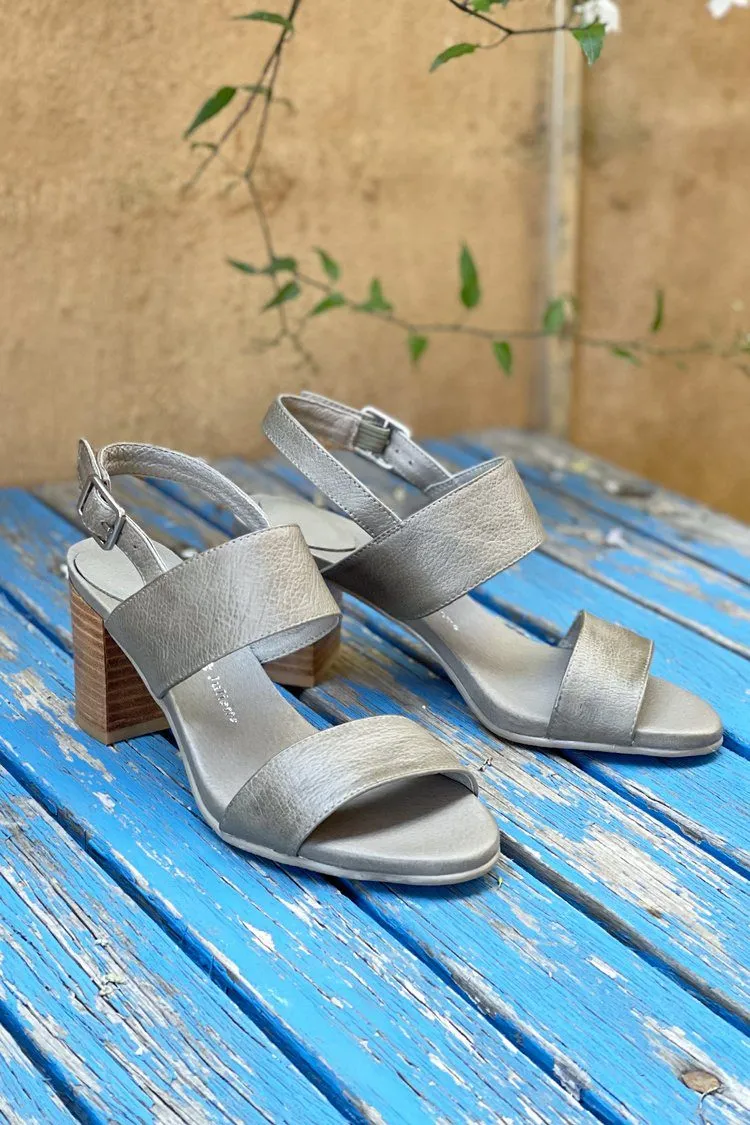 Shivani Leather Sandal in Khaki | FINAL SALE