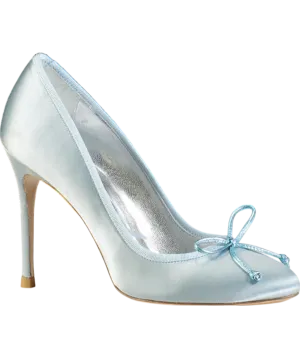 Sophia Webster Blue Bow Ballet Pump Heels UK 4 EU 37 