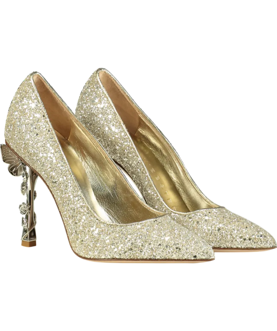 Sophia Webster Metallic Blossom Glitter Pump UK 4 EU 37 