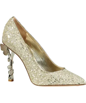 Sophia Webster Metallic Blossom Glitter Pump UK 4 EU 37 