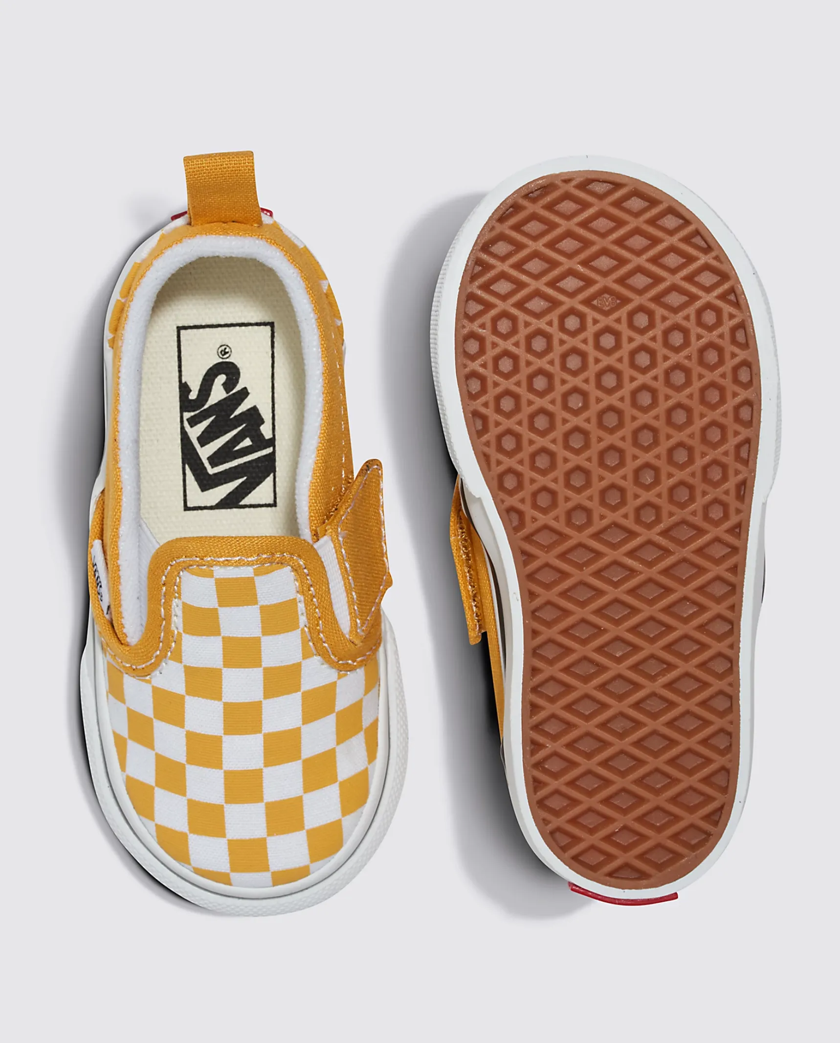 Toddler Slip-On V Color Theory Checkerboard (Golden Glow)