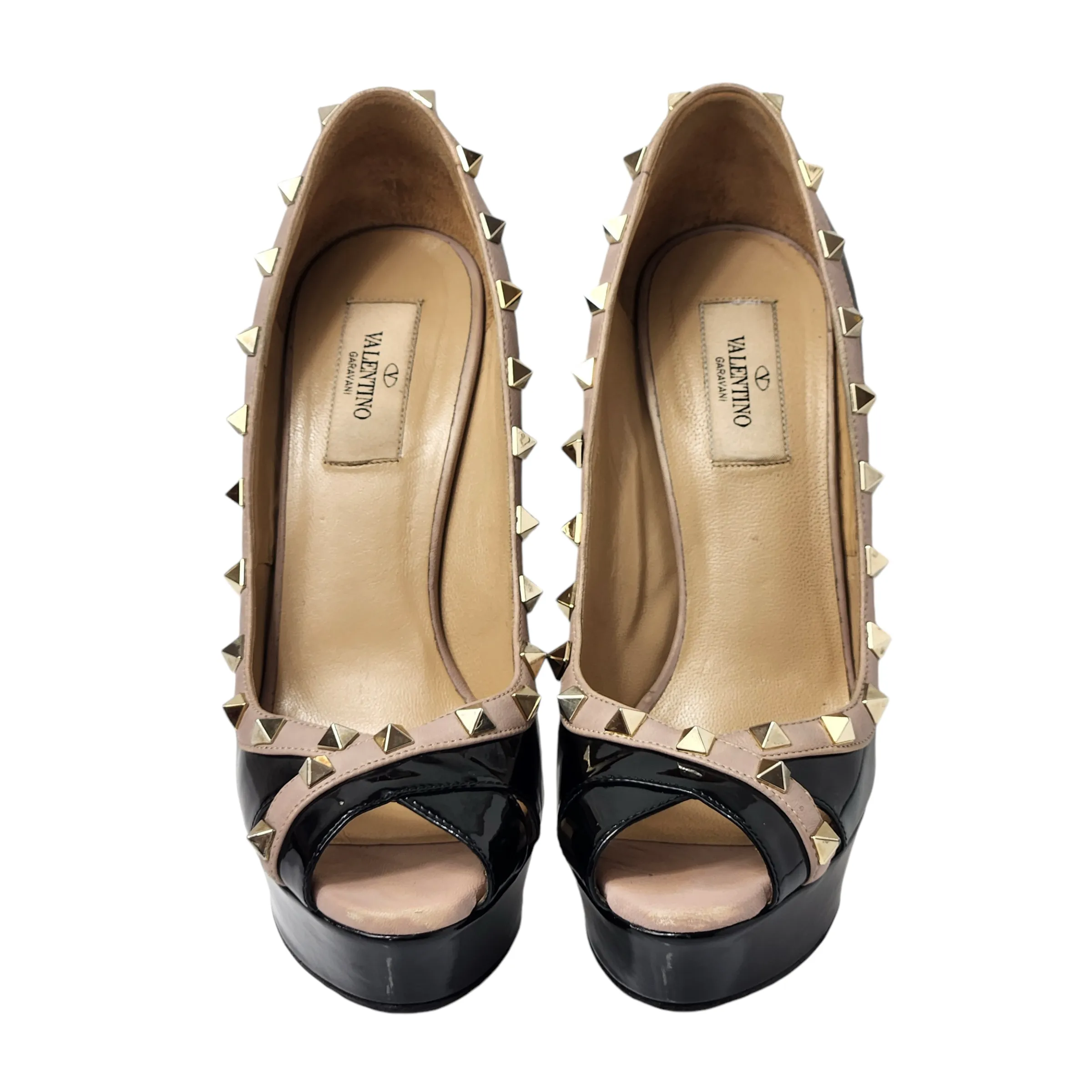 VALENTINO GARAVANI PEEP TOE HEELS EU 38/ UK 5
